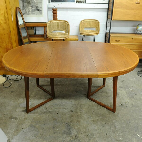 Danish Extendable Teak Dining Table By Helge Sibast For Sibast Furniture, 1960s