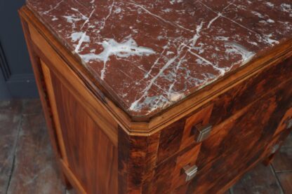 Elegant Burr Walnut Art Deco Chest Of Drawers - Image 10