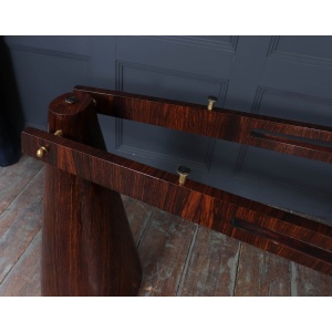 Exceptional Italian Mid Century Desk In Macassar Ebony