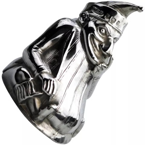 Extremely rare & fine antique English solid silver Mr Punch Pepper Pot 49g 1903