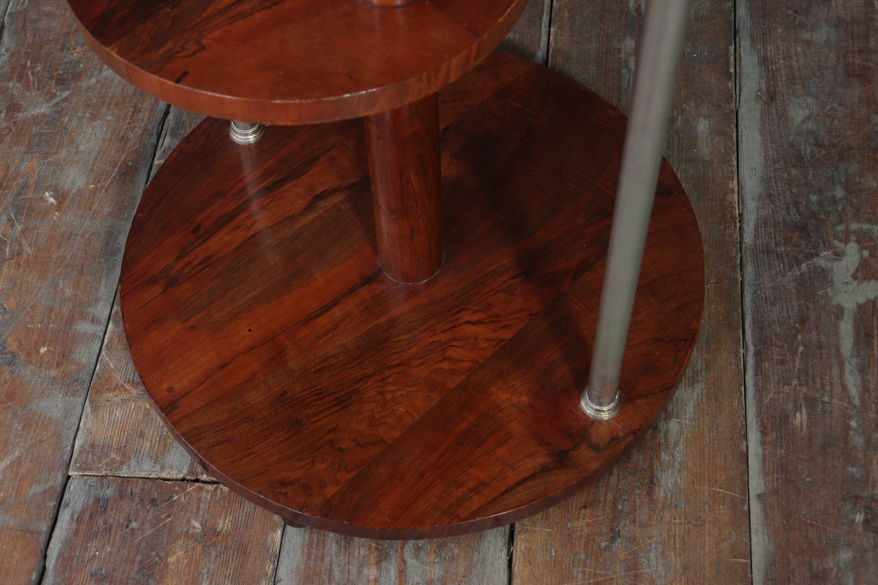 French Art Deco Walnut Display Table