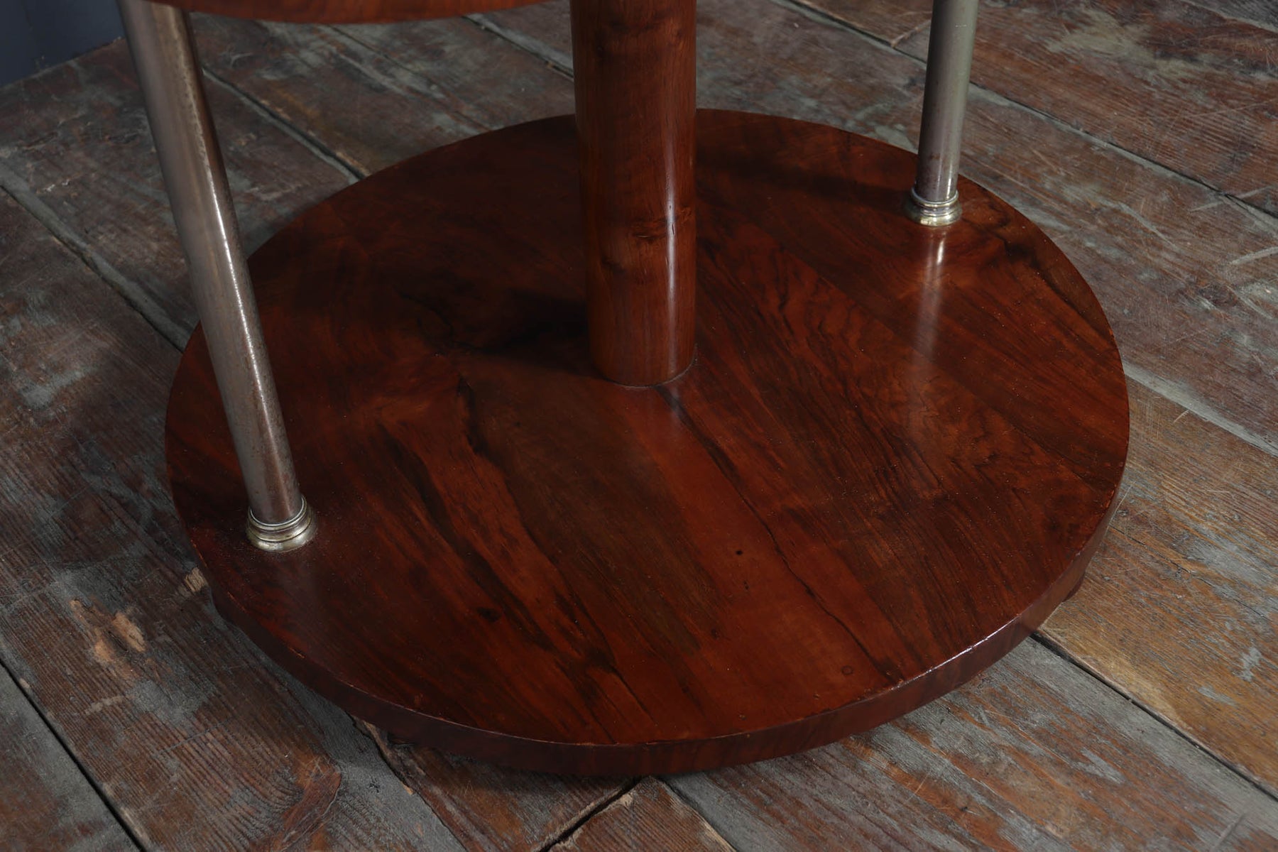 French Art Deco Walnut Display Table