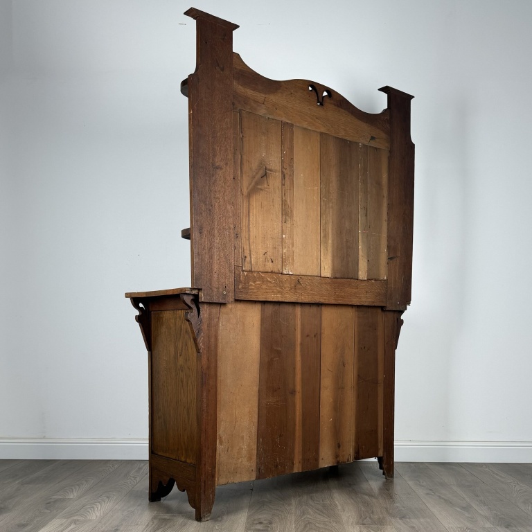 Antique 20th Century Mirror Back Sideboard In Oak - Image 5