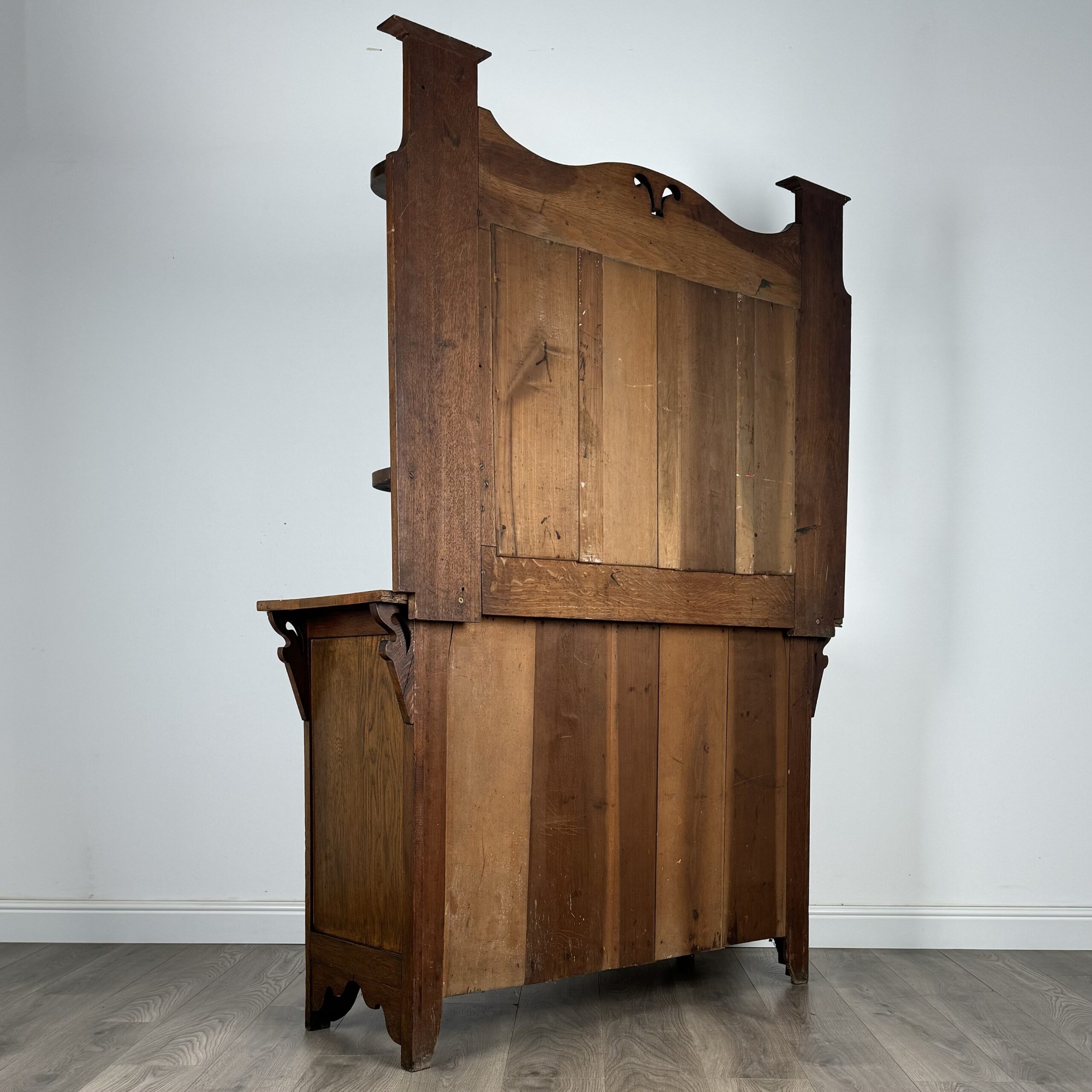Antique 20th Century Mirror Back Sideboard In Oak