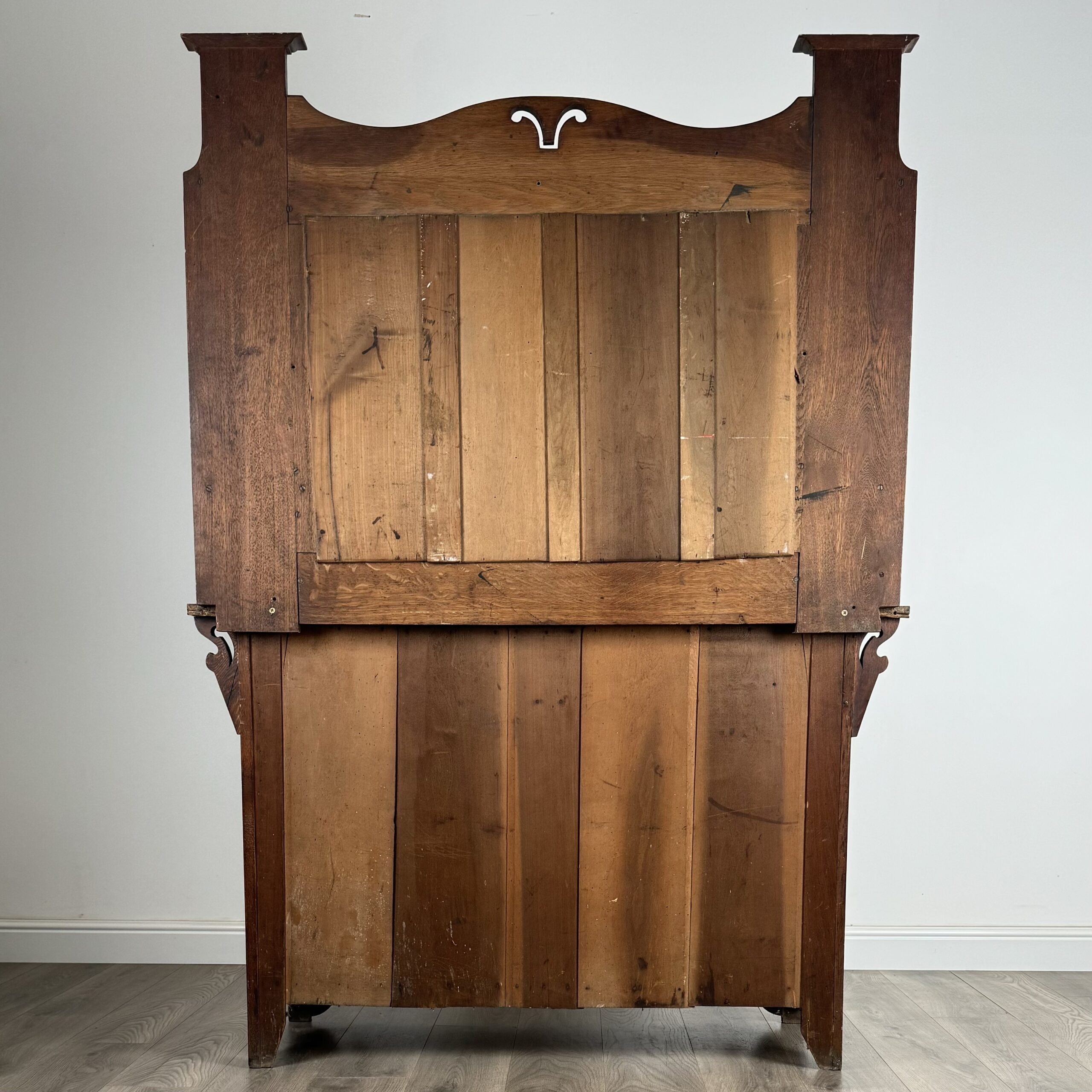 Antique 20th Century Mirror Back Sideboard In Oak
