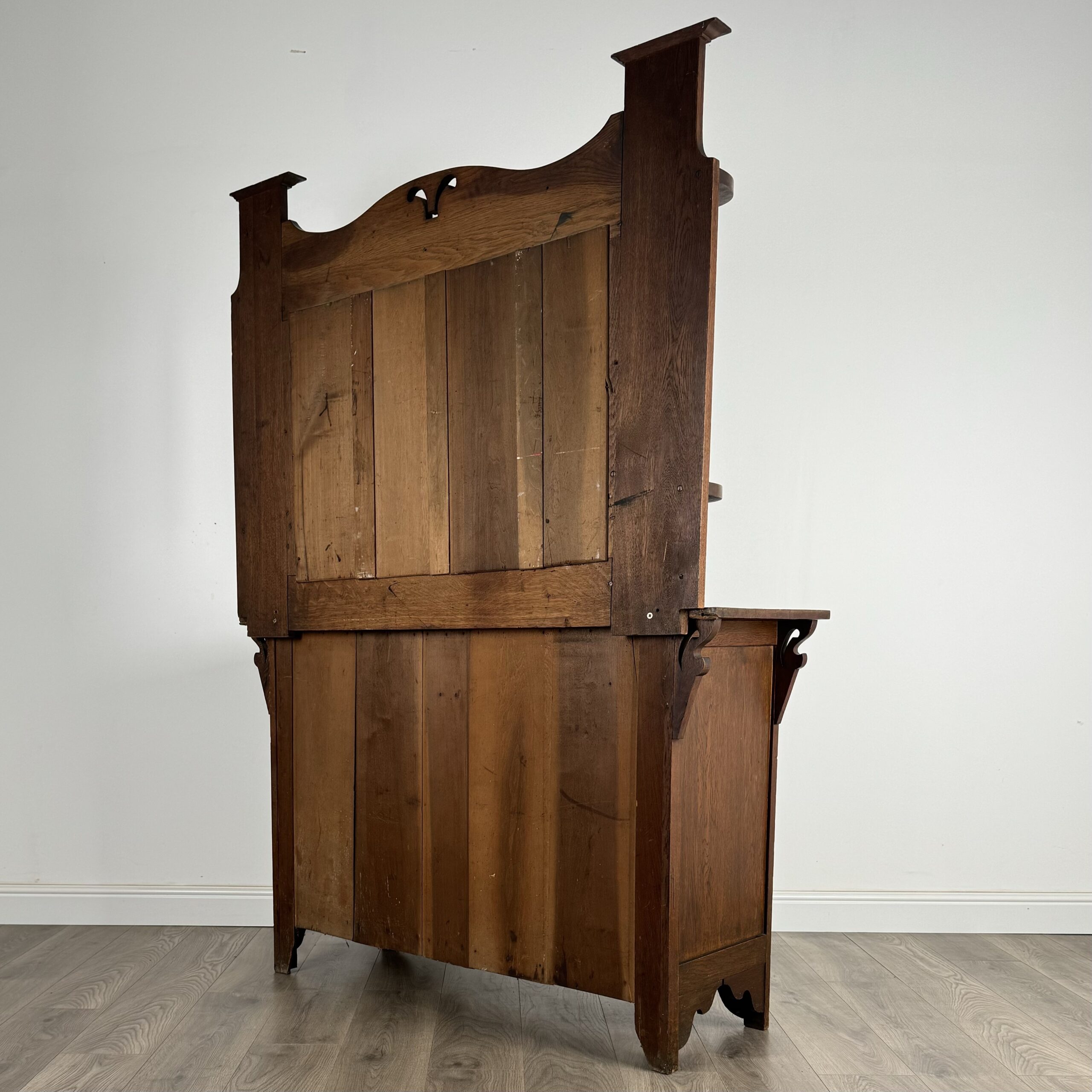 Antique 20th Century Mirror Back Sideboard In Oak