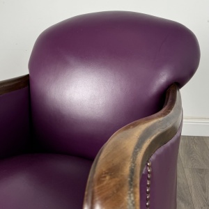 Antique Late 19th Century Club Armchair In Mahogany