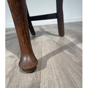 Antique Edwardian Armchair / Office Chair In Oak