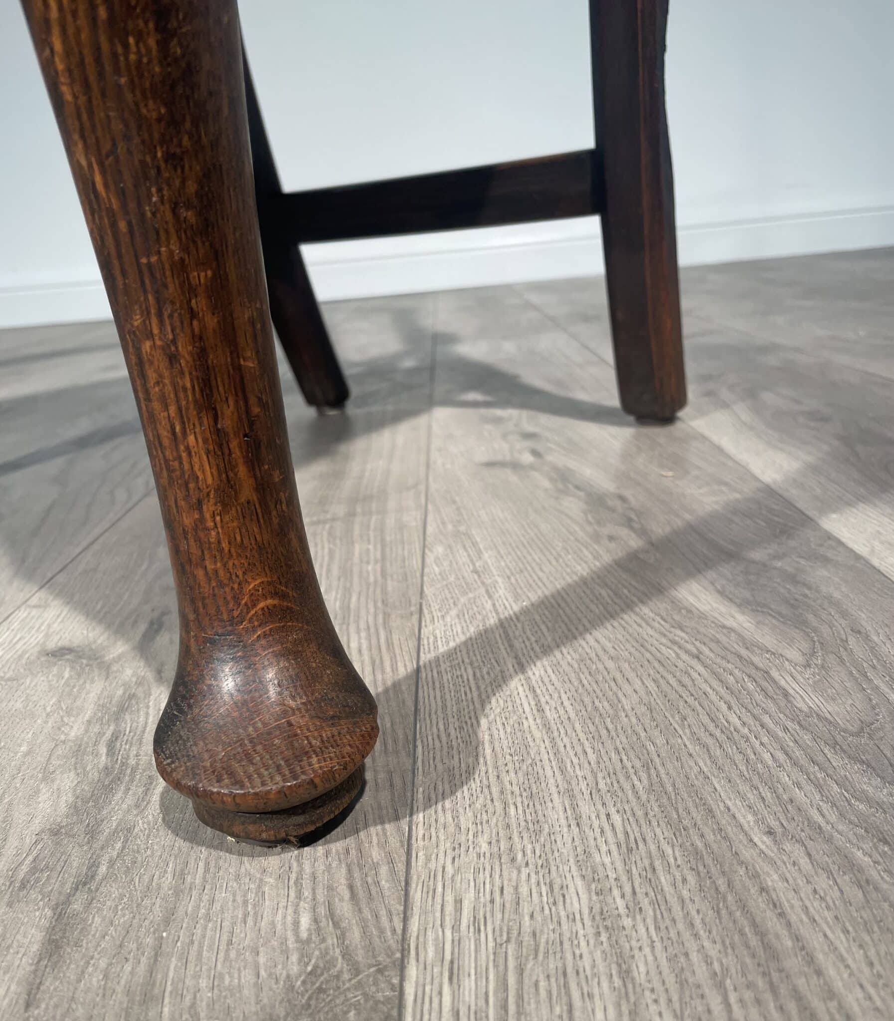 Antique Edwardian Armchair / Office Chair In Oak