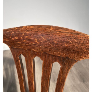 Antique Edwardian Armchair / Office Chair In Oak