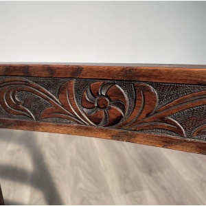 20th Century Pair Of Carved Bedroom Chairs / Hall Chairs In Oak