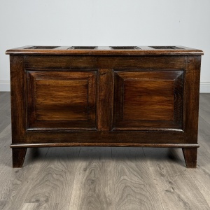 Antique 20th Century Blanket Box In Oak