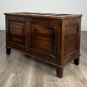 Antique 20th Century Blanket Box In Oak
