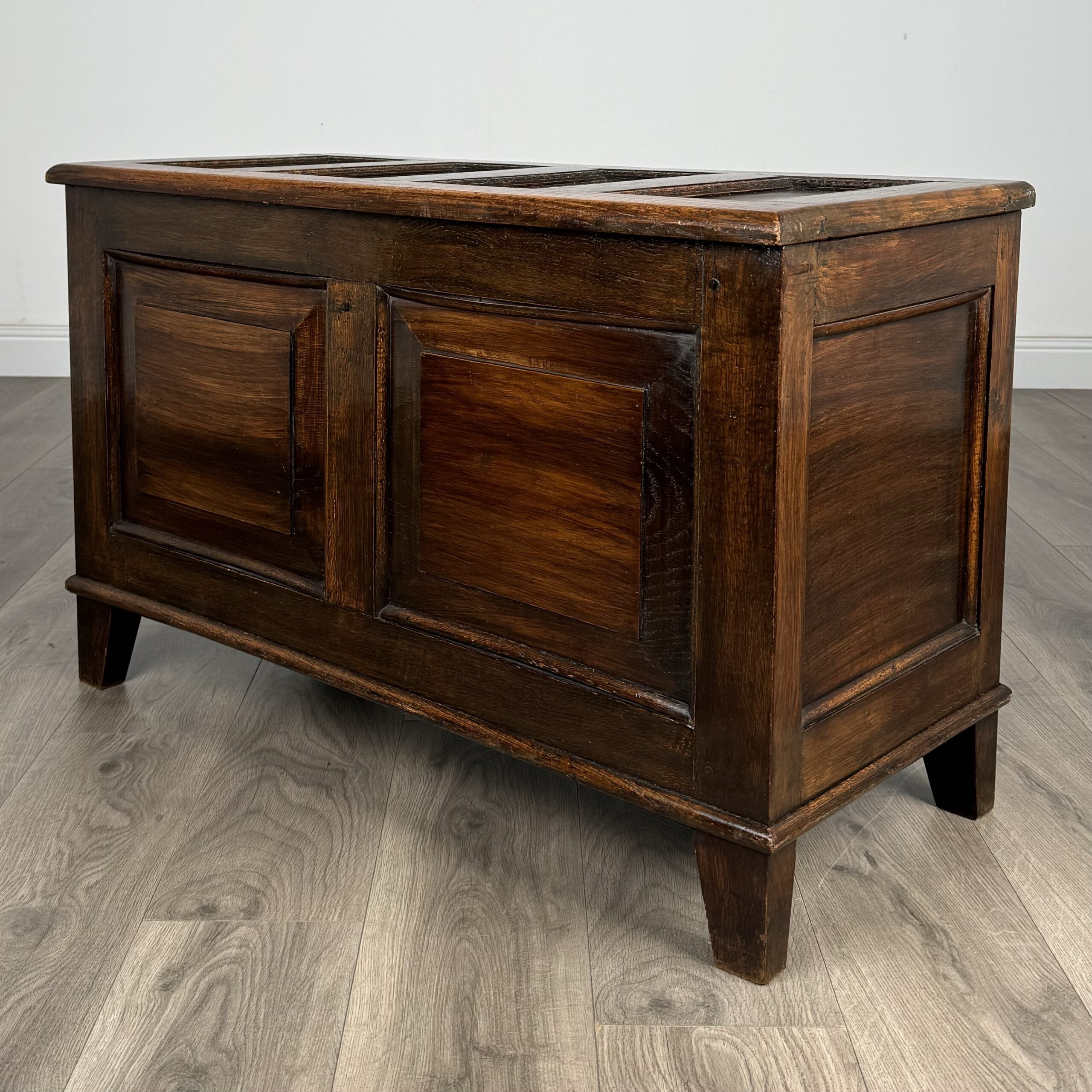 Antique 20th Century Blanket Box In Oak