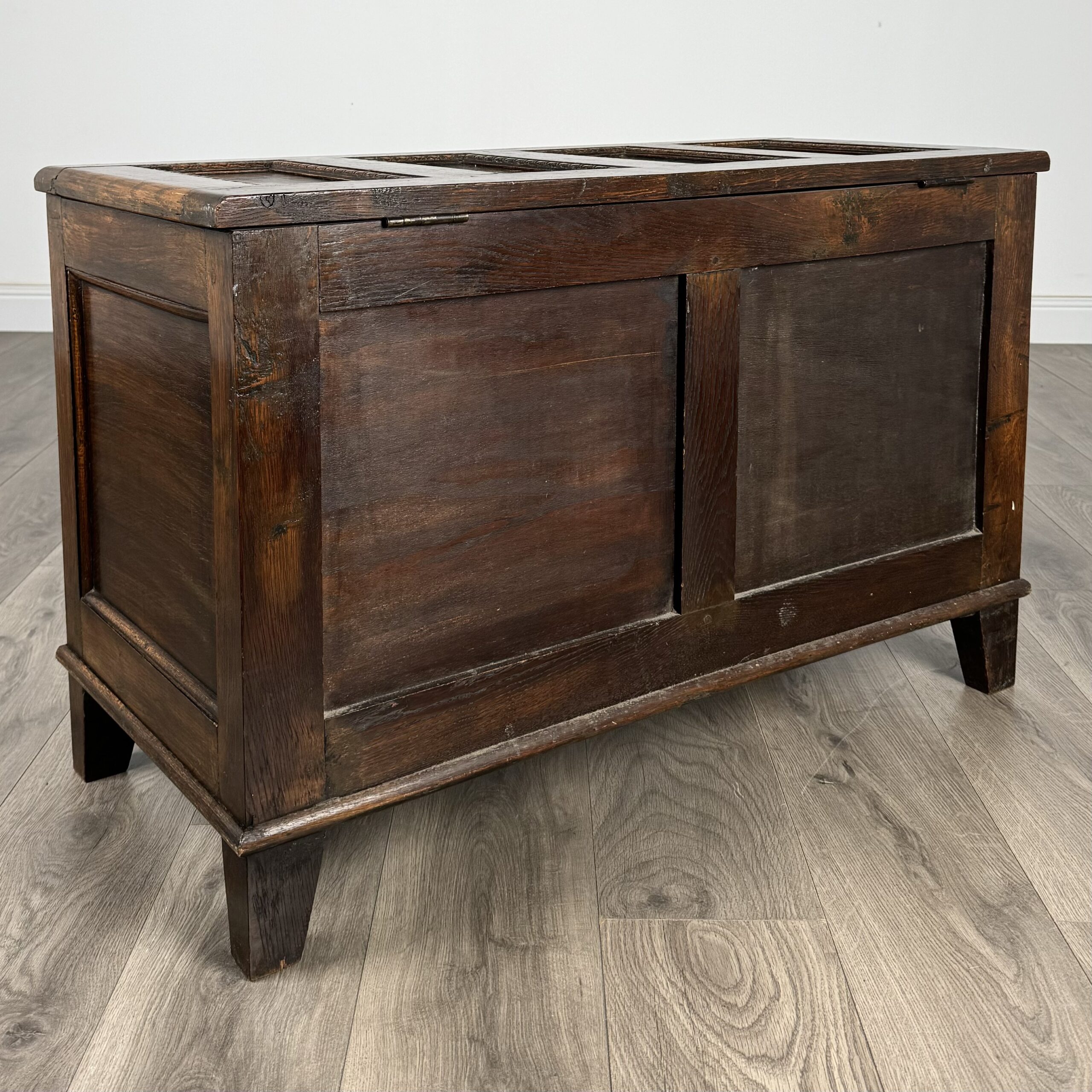 Antique 20th Century Blanket Box In Oak