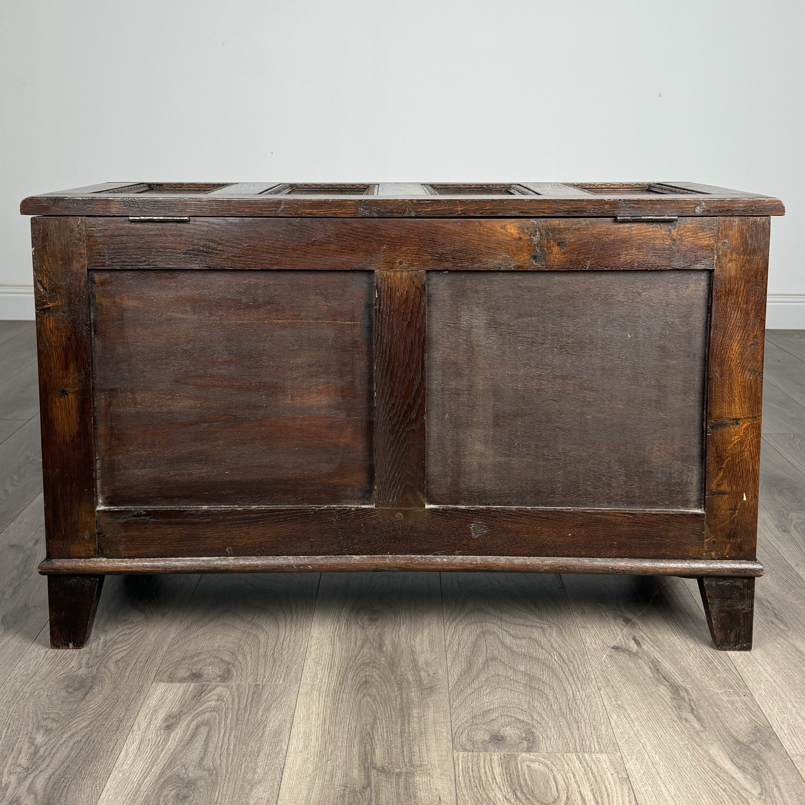 Antique 20th Century Blanket Box In Oak