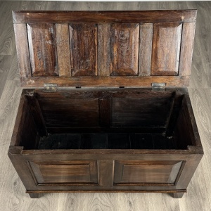 Antique 20th Century Blanket Box In Oak