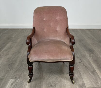 Antique Original Victorian Children's Armchair In Mahogany - Image 9