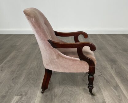 Antique Original Victorian Children's Armchair In Mahogany - Image 7