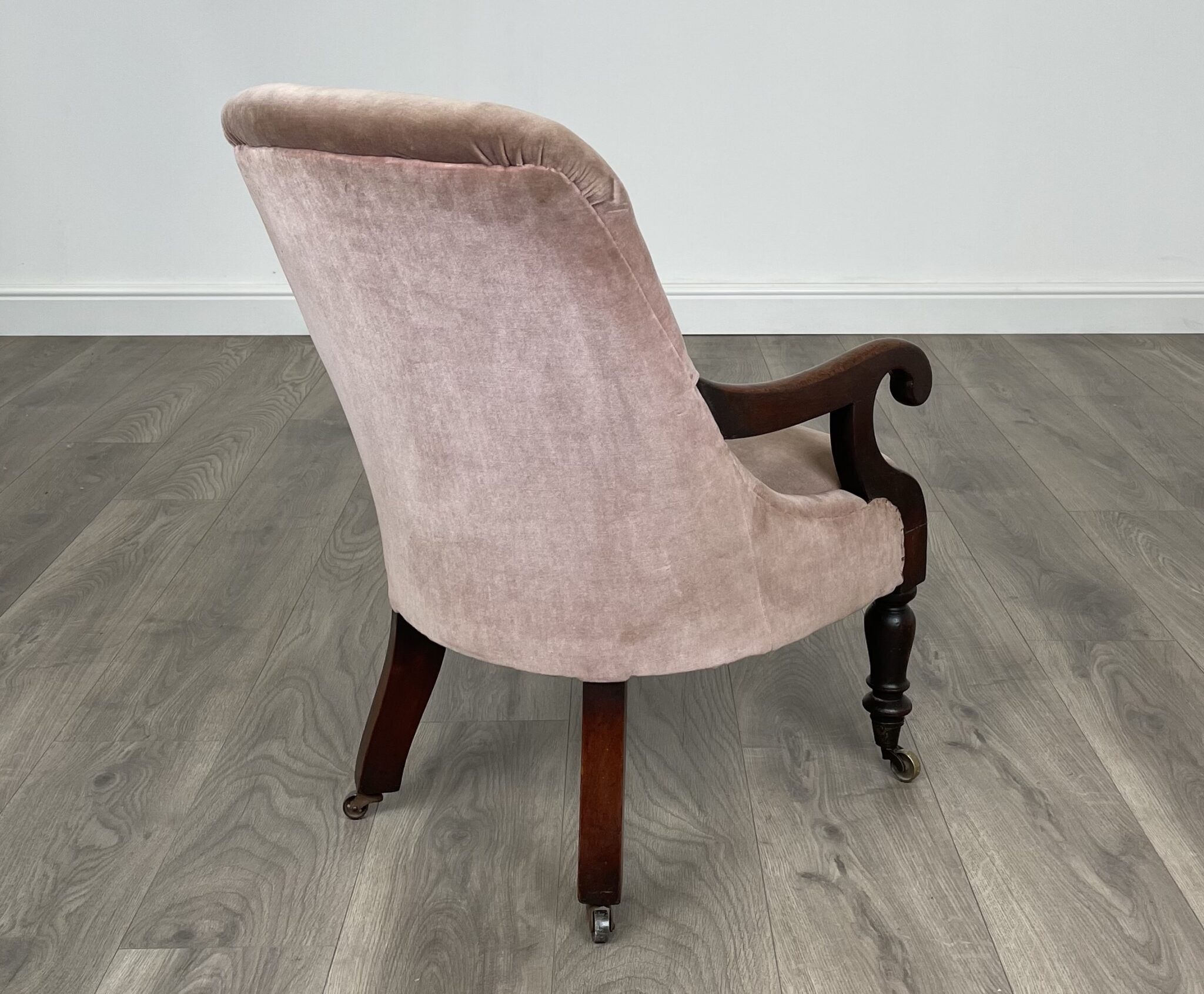 Antique Original Victorian Children's Armchair In Mahogany