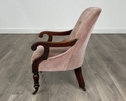 Antique Original Victorian Children's Armchair In Mahogany - Image 3