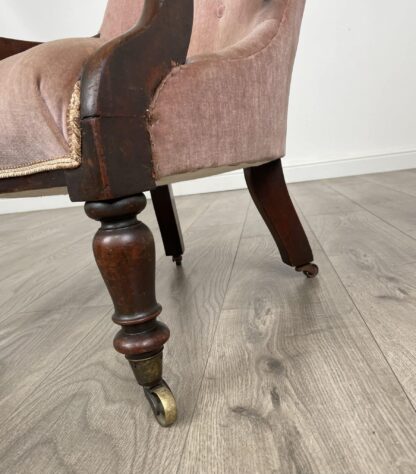 Antique Original Victorian Children's Armchair In Mahogany - Image 11