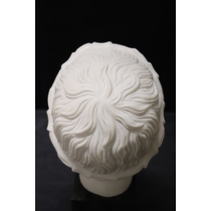 Head of a Young Bacchus, 20th Century, White Marble Sculpture