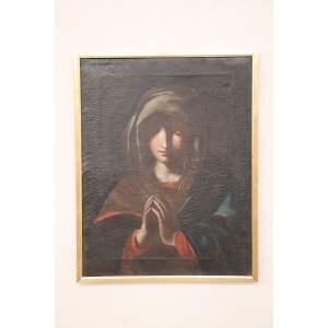 Italian School Artist, Madonna in Prayer, Oil on Canvas