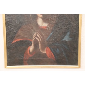 Italian School Artist, Madonna in Prayer, Oil on Canvas