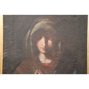 Italian School Artist, Madonna in Prayer, Oil on Canvas