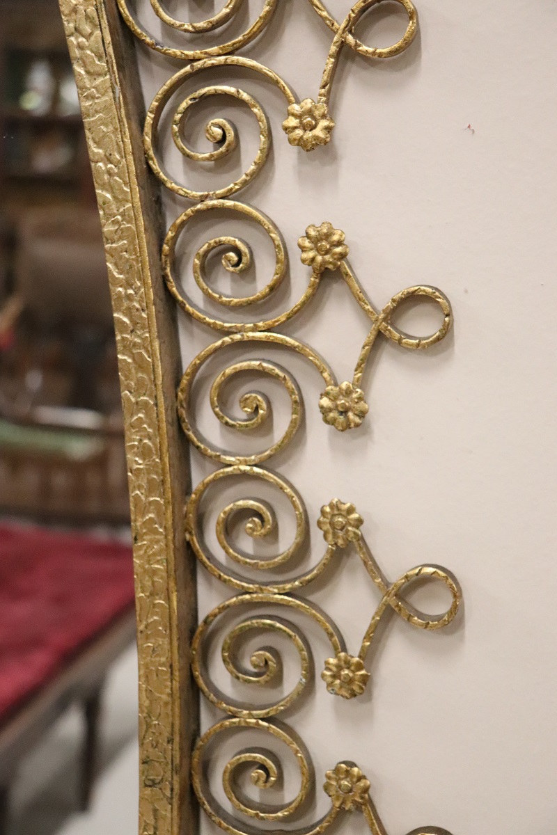Italian Design Oval Floor Mirror Attributed To Pier Luigi Colli