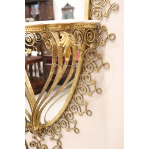 Italian Design Oval Floor Mirror Attributed To Pier Luigi Colli