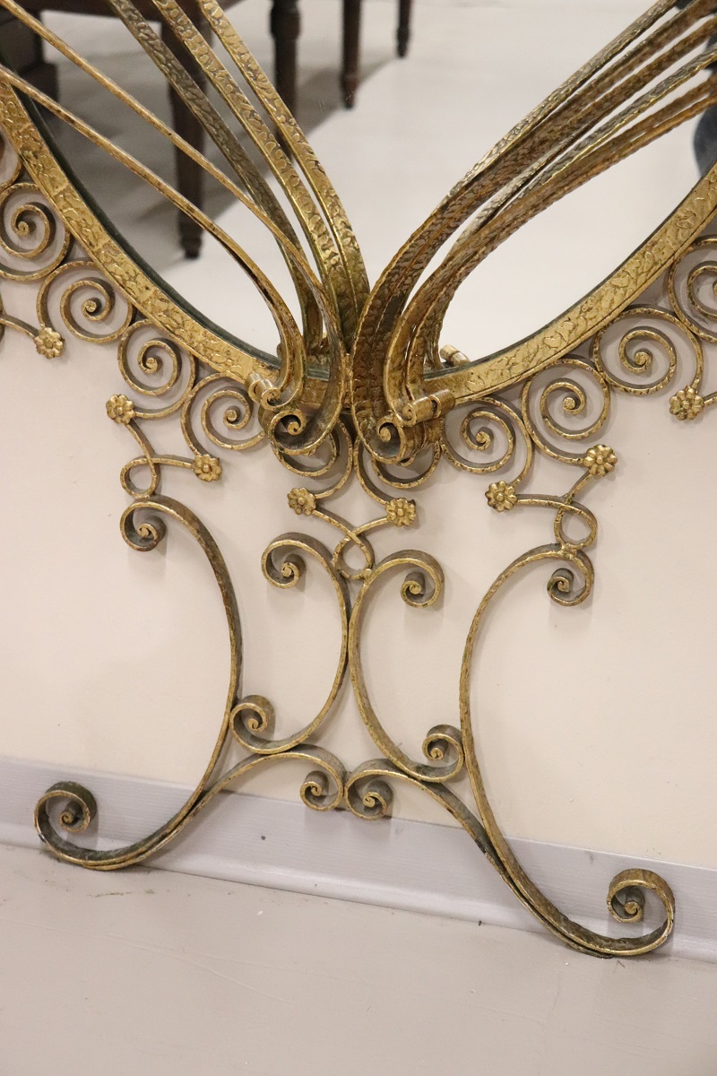 Italian Design Oval Floor Mirror Attributed To Pier Luigi Colli