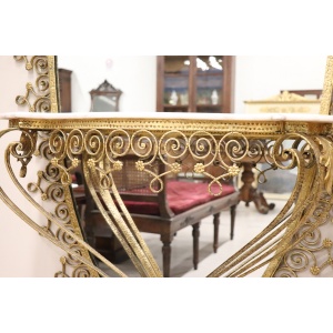 Italian Design Oval Floor Mirror Attributed To Pier Luigi Colli