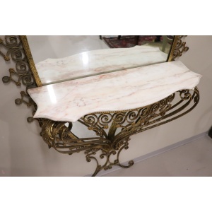 Italian Design Oval Floor Mirror Attributed To Pier Luigi Colli