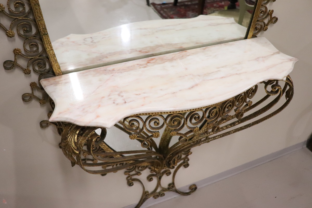 Italian Design Oval Floor Mirror Attributed To Pier Luigi Colli