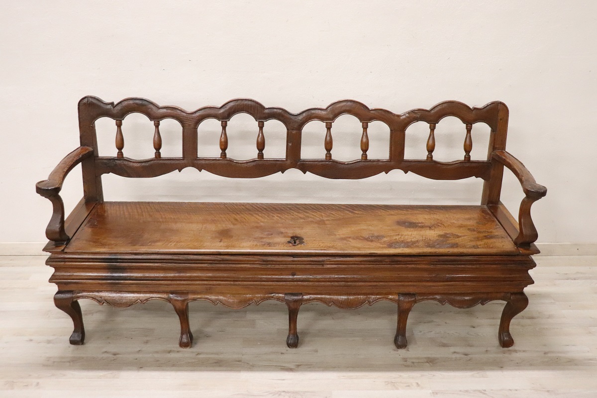 18th Century Walnut Bench