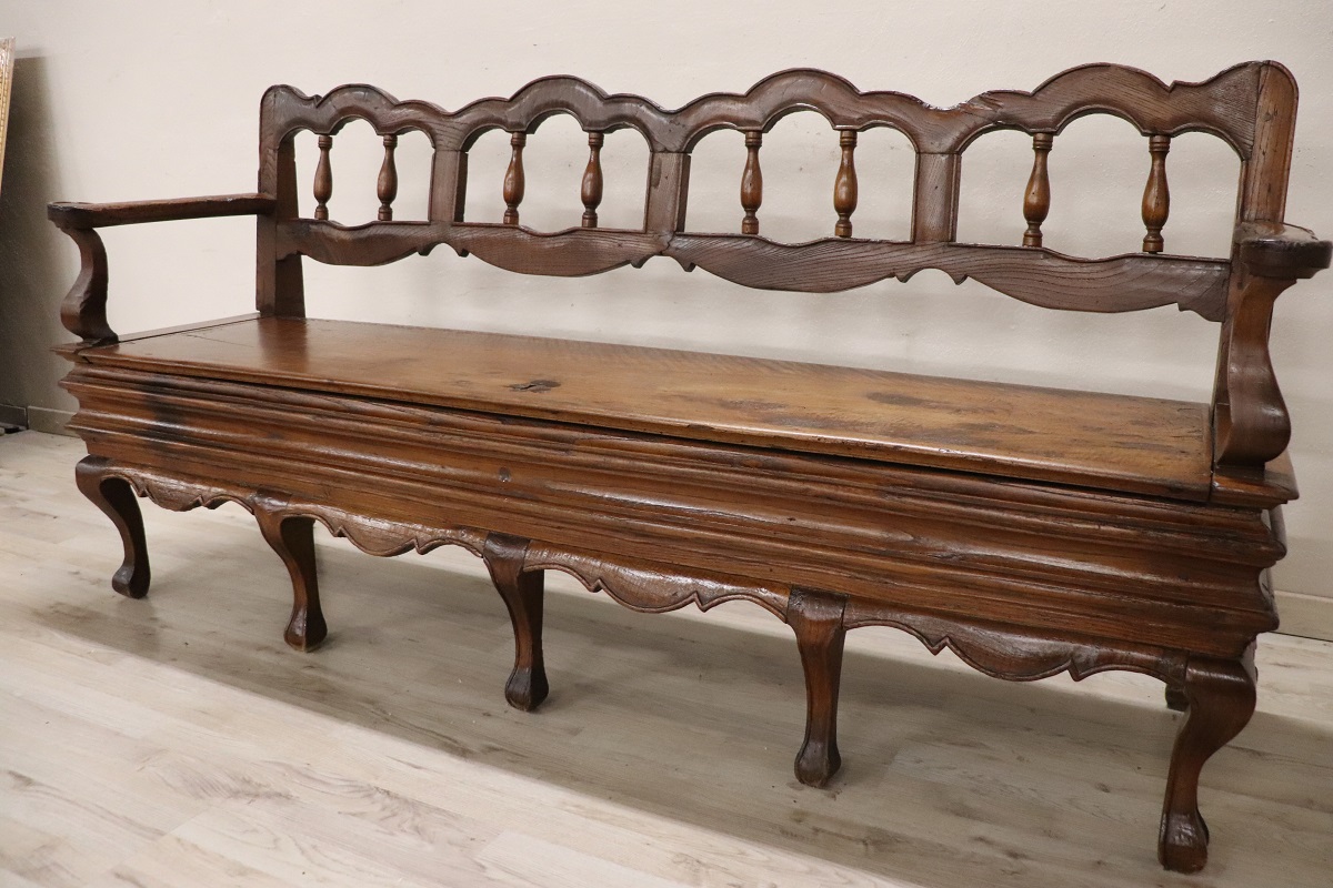18th Century Walnut Bench