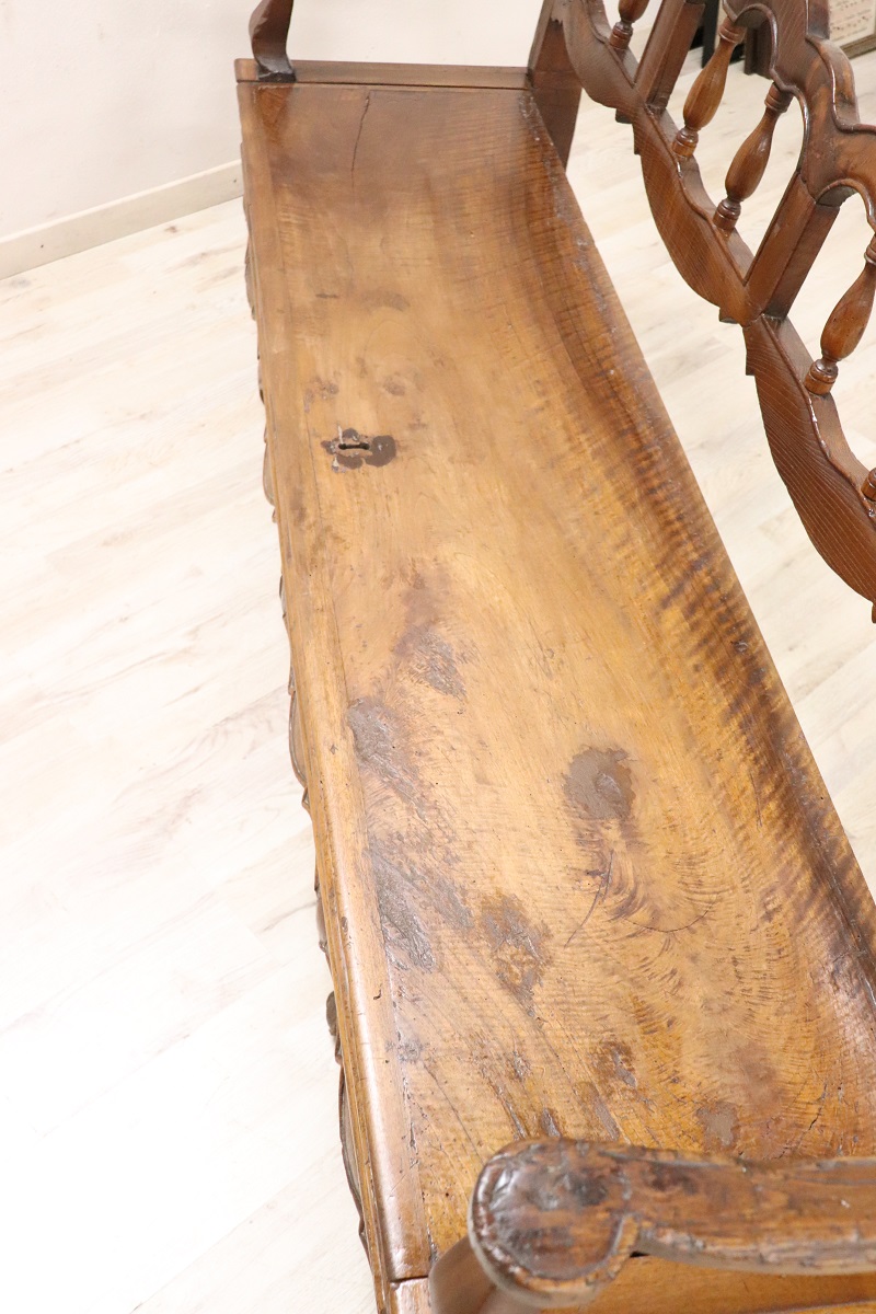 18th Century Walnut Bench