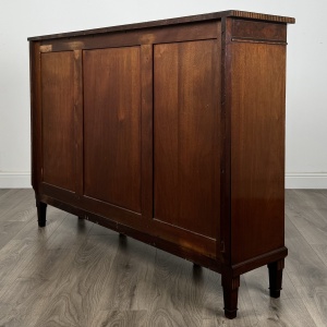 Antique Late 19th Century Inlaid Display Cabinet In Mahogany