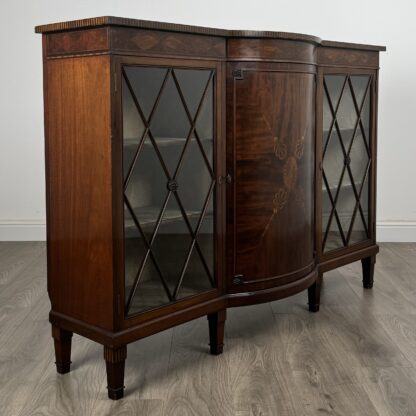 Antique Late 19th Century Inlaid Display Cabinet In Mahogany - Image 10