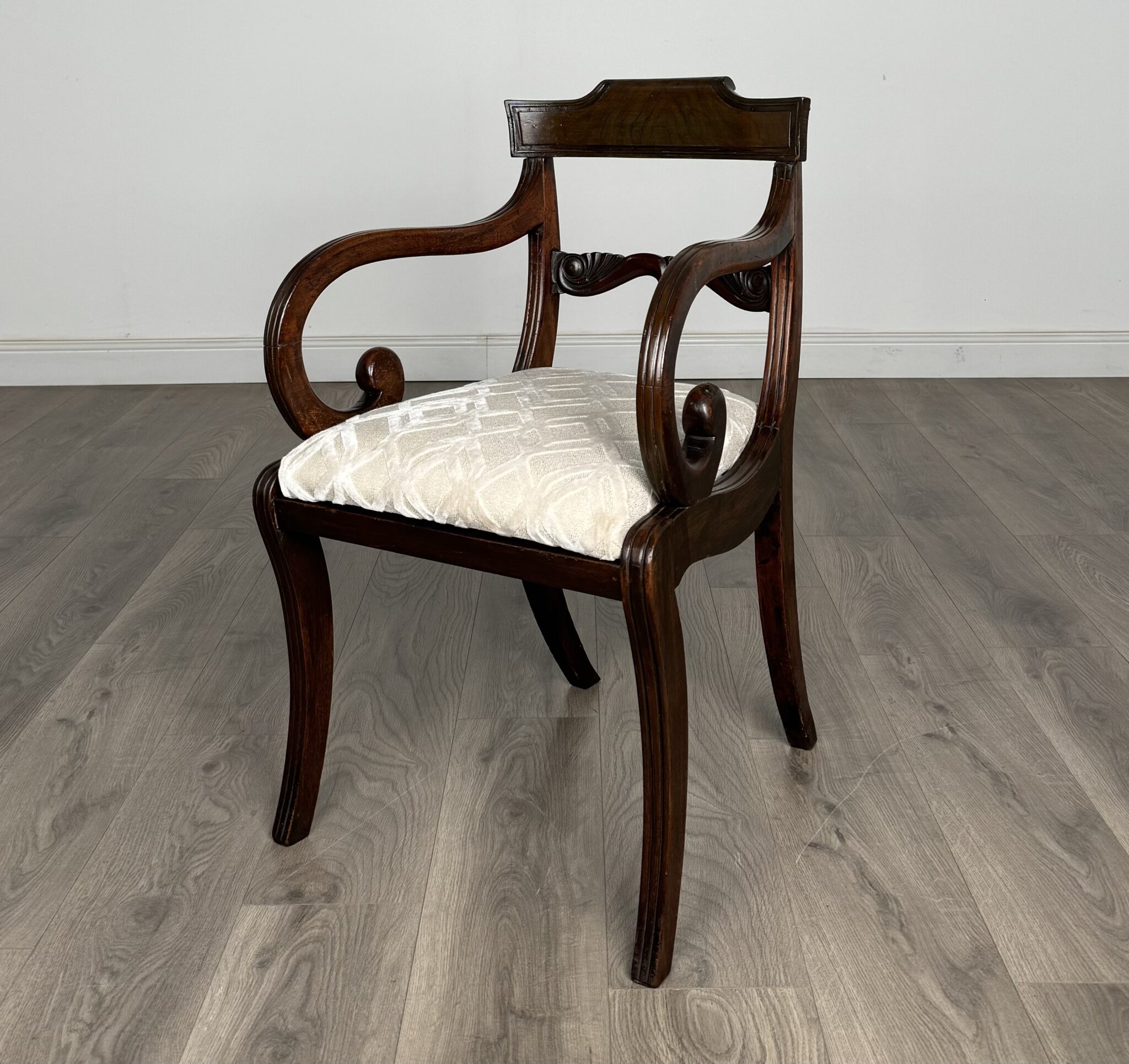 Antique Early 19th Century Set Of 8 Regency Dining Chairs