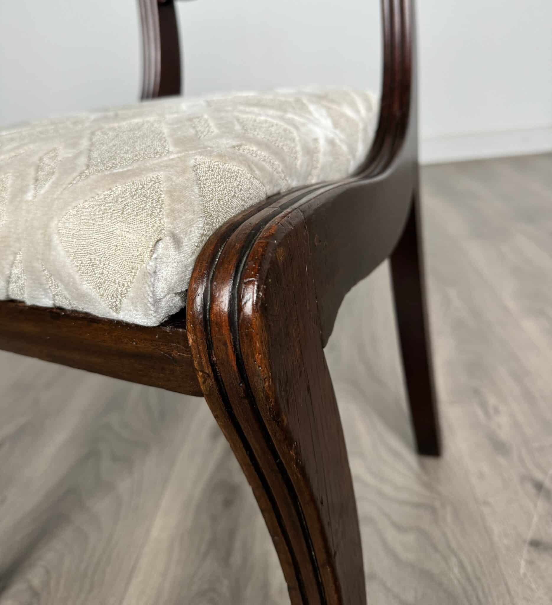 Antique Early 19th Century Set Of 8 Regency Dining Chairs