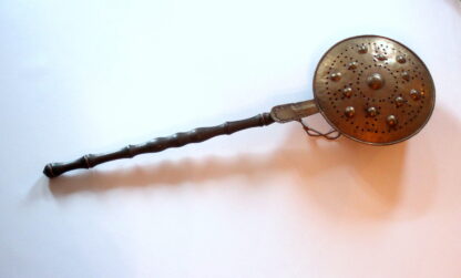 1910s - antique bed warmer made of copper/brass with a wooden handle