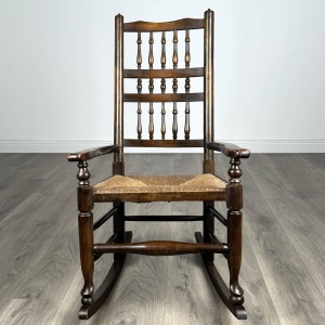 Antique 20th Century Rocking Chair In Oak