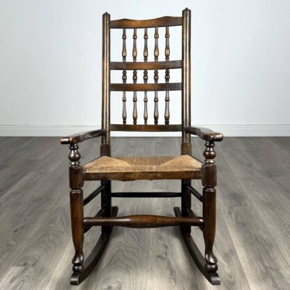 Antique 20th Century Rocking Chair In Oak - Image 8