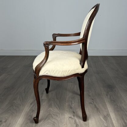Antique 18th Century Hepplewhite Open Armchair In Mahogany - Image 2