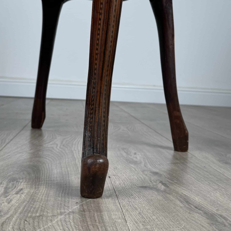 Antique 18th Century Hepplewhite Open Armchair In Mahogany - Image 12