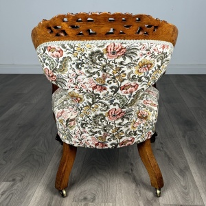 Antique 19th Century Fine Quality Carved Oak Armchair