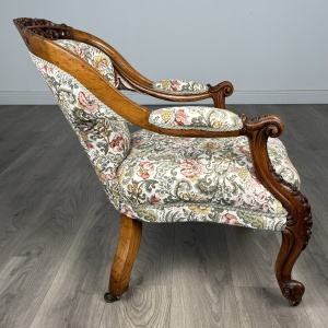 Antique 19th Century Fine Quality Carved Oak Armchair